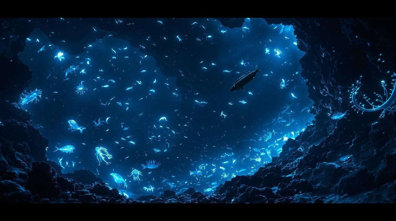 丁香影视作品《深海探秘》宣传海报,纪录片类型作品